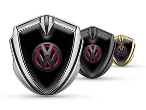 VW Emblema Metálico 3D Diseño Max Robus 3D Calco